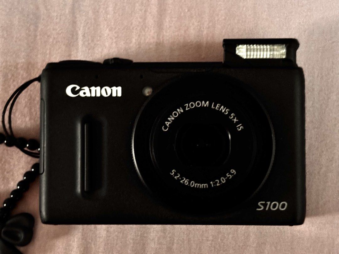 Canon Powershot S100 with Pop-Up Flash (Category: Cameras) located in Quezon City. Submitted by collsofair (Listing ID 1459006155, Image 3). Description: 12.1MP 5x Optical Zoom Pop-up Flash Full HD 1080p Video Recording Optical Image Stabilization Movie digest mode ✧ Body cosmetics: 9/10 — signs of usage. ✧ Fully functional/all functions are working. ✧ Pre-owned/Secondhand. Manage your expectations. ✧ Items are carefully packed and inspected to e
