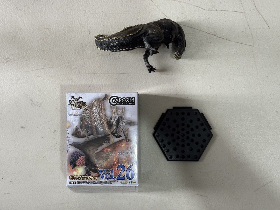 Capcom Monster Hunter Figure Builder Plus Vol. 26 (Category: Figurines & Statues) located in Taguig. Submitted by zenshark_856b5b (Listing ID 1459017107, Image 2). Description: 1. Deviljho (Rare) / Standard Model Plus Vol. 12 - no tail support peg 2. Kushala Daora / Standard Model Vol. 10 - not original base and support peg 3. Khezu / Standard Model Vol. 8 - no lightning effect *NO BREAKING OF SET*.