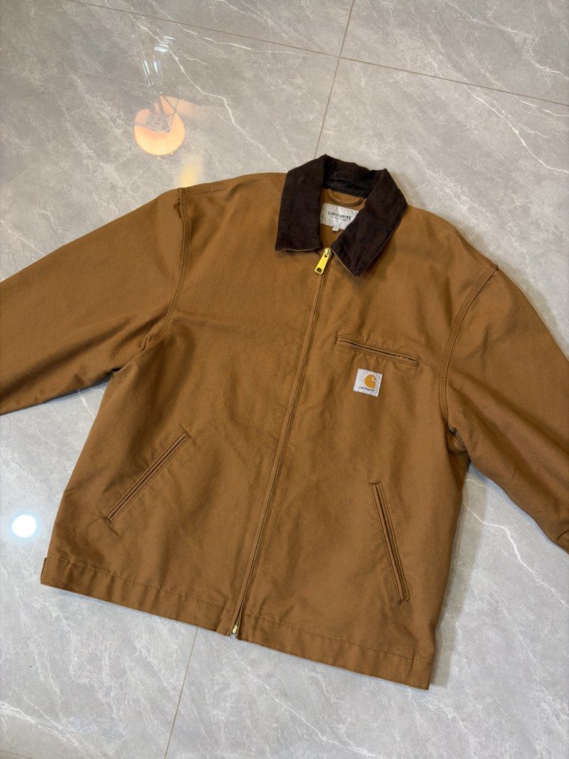 Carhartt Detroit (Category: Coats, Jackets and Outerwear) located in Makati City. Submitted by whizs (Listing ID 1458906812, Image 1). Description: Carhartt Detroit Hamilton Brown / Tobacco XL Used Once (in Korea only), Like Bnew Condition Complete with tags, paperbag & receipt 12,800 + sf.