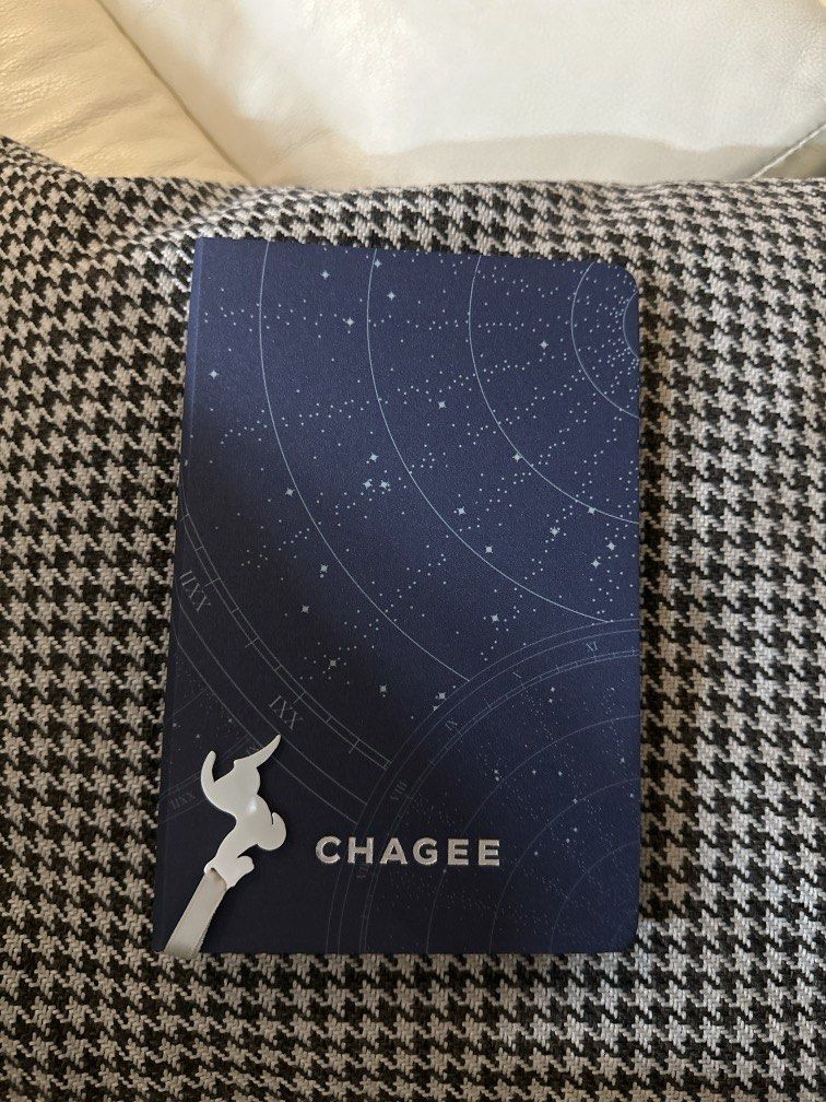 CHAGEE Notebook - Constellation Blue (Category: Stationery & School Supplies) located in Makati City. Submitted by bbbcc137 (Listing ID 1459013500, Image 1). Description: Brand new and original CHAGEE notebook! 🧋📘 - Hard bound cover - Built in bookmark - Dotted pages - Thick and good quality paper Product name: Notebook - Constellation Blue Main material: Cover-Mounted Fabric & Inner-80g Writing Paper.