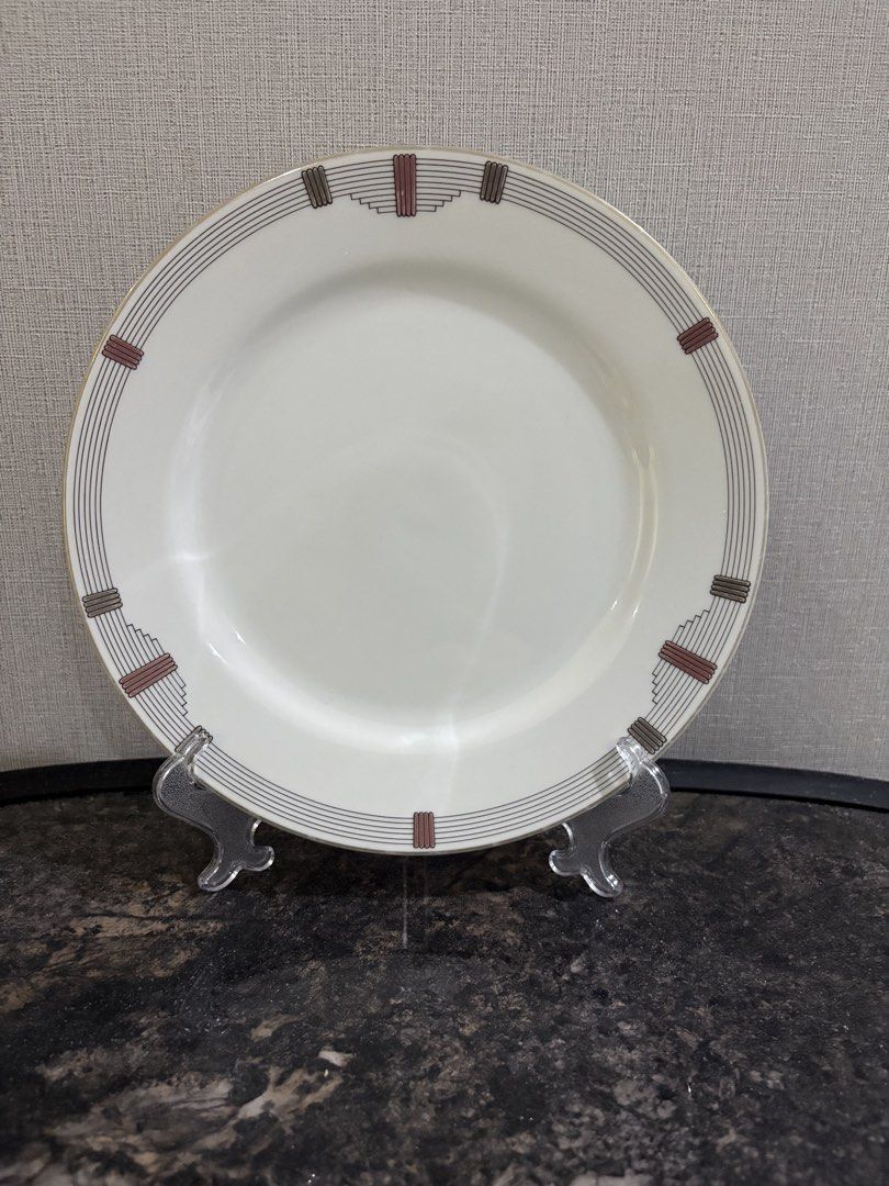 Christian Dior Godron Dinner Plate (Category: Dinnerware & Cutlery) located in Manila. Submitted by foundhouseph (Listing ID 1459056656, Image 2). Description: -Christian Dior Godron Dinner Plates -Price: 400php per plate. 1,100php for take all -Quantity: 3pcs. -Condition: complete gold loss -Dimensions: 12.5 inches - Elegant geometric pattern - Crafted in France, part of the 'Art de la Table' collection - Ideal for display or adding to your exis