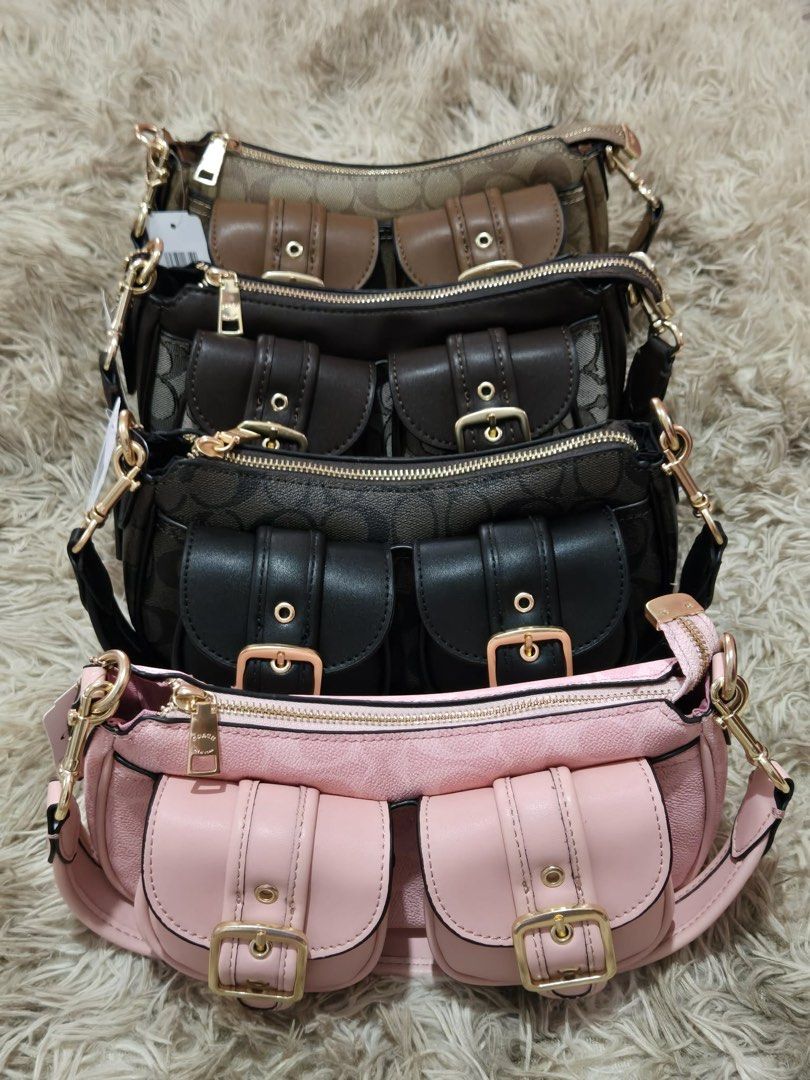 Coach Aston Baguette Bag (Category: Shoulder Bags) located in Manila. Submitted by humblecloset (Listing ID 1458138083, Image 1). Description: 🇻🇳 Made in Vietnam Available colors: Pink, Black, Dark Brown & Tan Limited stocks available — message us to order! .