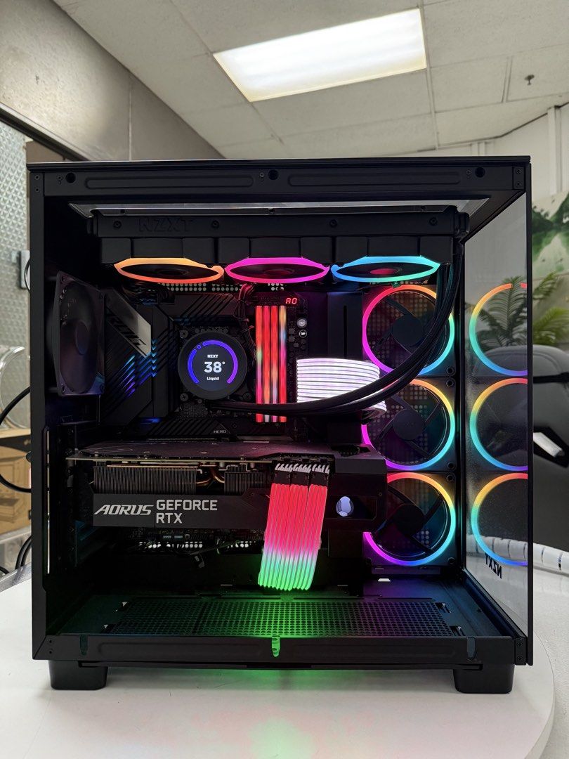 Custom Desktop PC Computer - Intel i9 11900KF and RTX 3080 10G (Category: Desktops) located in Singapore. Submitted by keanetobuild (Listing ID 1459020117, Image 2). Description: Client upgraded to a brand new PC. Selling on his behalf, in good condition, 1 month warranty. Industrial tested and passed all tests. Free delivery. Perfect for gaming and/or workstation without breaking the bank and with peace of mind. - ASUS ROG STRIX MAXIMUS XIII HER