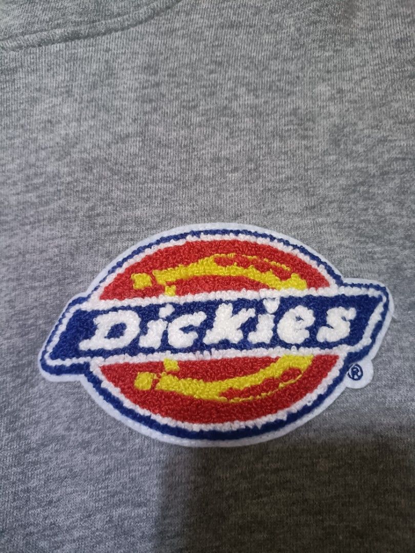 Dickies Grey Hoodie Size M (Category: Hoodies) located in Balanga. Submitted by emmandiwa (Listing ID 1458975116, Image 3). Description: - Grey Dickies Hoodie - Size: Medium (M) - Material: 100% Cotton - Features classic Dickies logo on chest - Ideal for casual everyday wear - Please check photos for detailed condition -Width 21 -Length 25 - Price 650 plus shipping fee -Mop gcash/bank transfer.