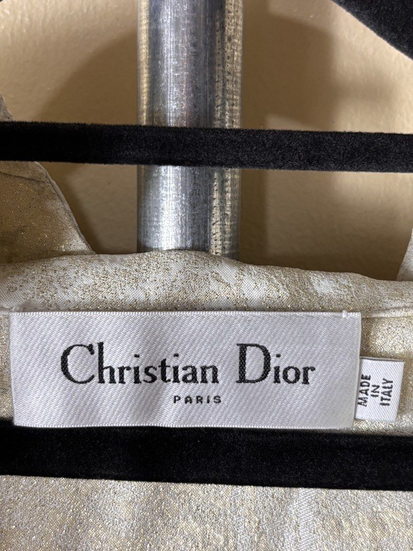 Dior Toile De Jouy Jacket (Category: Coats, Jackets and Outerwear) located in Manila. Submitted by earlylifecrisis3 (Listing ID 1458995764, Image 2). Description: Sz Small Condition 9/10 Measure it by inch Width: 25.5 Length: 24 back 27.5 Shoulder: 22 Sleeve:21 Bust: 19 Hem: 25.5 •Refund / Returns not allowed allowed •Please do check the dimensions size on labels sometimes are not accurate on the sizing •Ask me before purchasing.