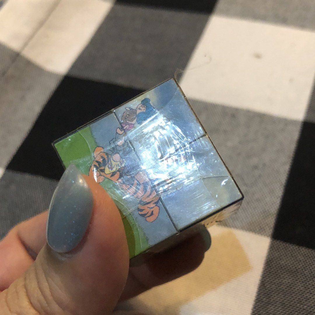 DISNEY WINNIE THE POOH RUBICS CUBE MINI KEYCHAIN (Category: Character Goods) located in Quezon City. Submitted by kitsune.treasures (Listing ID 1459004697, Image 3). Description: *First to pay policy! *1 day reservation only. Failure to pay on time, auto cancel. 📍Quezon City * MOD: J&T | Lalamove * MOP: GCASH | BPI 📦ON HAND AND READY TO SHIP! CONDITION: WHAT YOU SEE IS WHAT YOU GET. Dimensions: Kindly check the photos for the actual measurement