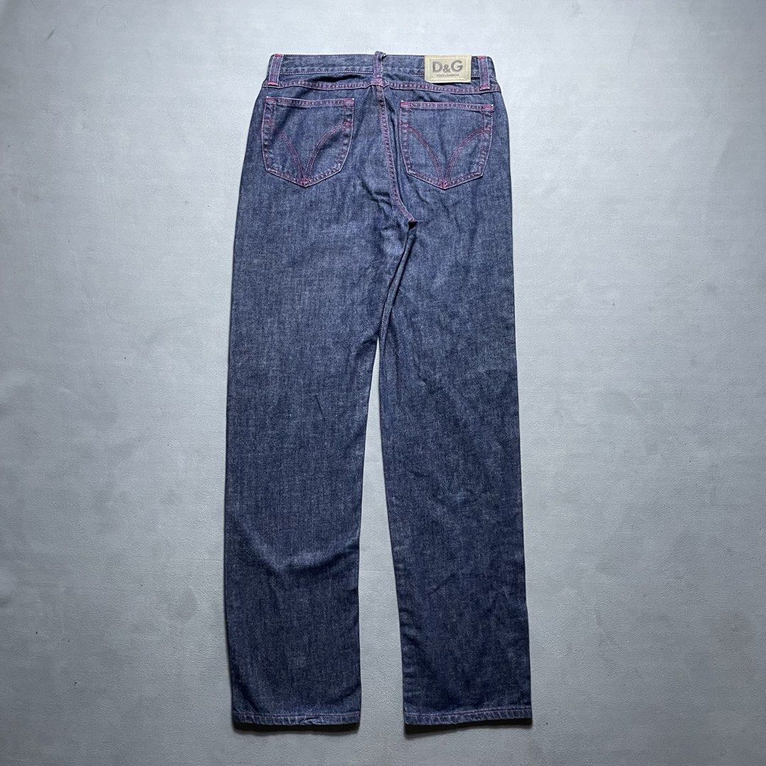 DOLCE & GABBANA DENIM WASHED PINK CONTRAST STITCH (Category: Jeans) located in Manila. Submitted by revise.ph_ (Listing ID 1458949385, Image 2). Description: DOLCE & GABBANA DENIM WASHED PINK CONTRAST STITCH Made in ITALY Tagged Size :29 43 Dimension Waist:31 Length:42.5 Inseam:32.5 Rise:10 Leg opening:8 No issue Price:2,500 Free shipping via JNT.