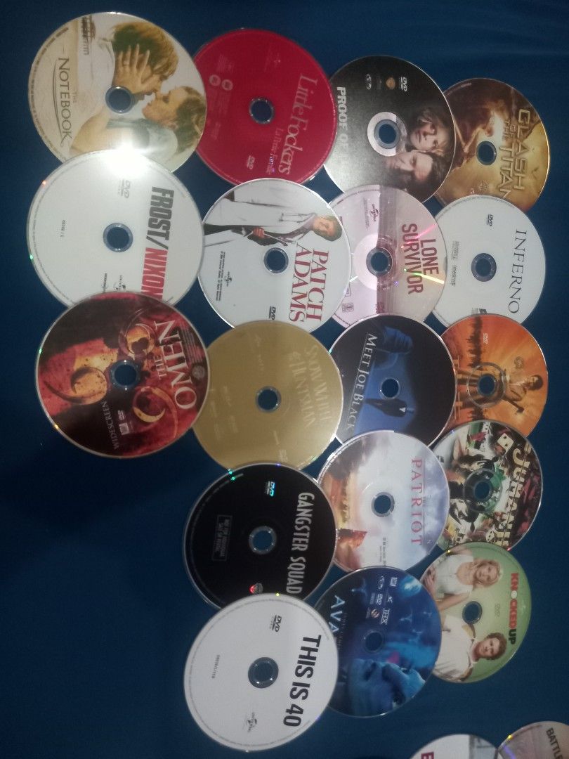 Dvd movies disc only (Category: CDs & DVDs) located in Bacolod City. Submitted by akstrong (Listing ID 1458949121, Image 3). Description: dvd movies all original, disc only. 30pesos each minimum 10pcs per transac. f u buy 20pcs i wil give a discount 50pesos. mixed region. mostly region 1 and 3 payment first gcash MOD j&T lbc.