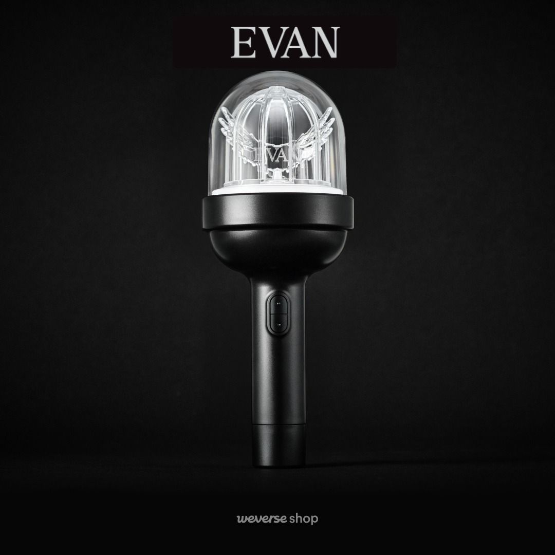 EVAN OFFICIAL LIGHT STICK | PRE-ORDER (Category: Lighting) located in Paranaque City. Submitted by joyfindsmnl (Listing ID 1458998243, Image 1). Description: EVAN OFFICIAL LIGHT STICK | PRE-ORDER 🛍️ Weverse/KR Supplier • PRICING & ETA Options: Option 1: Normal ETA ⏳ 4-6 weeks upon shipment to PH 🏷️ Weverse ₱3,050 🏷️ KR Supplier ₱rice TBA Option 2: Fast ETA option FETA Option 2-1: via Byahera ⏳ weekly flight schedule (pasabuy & pabitbit from KR