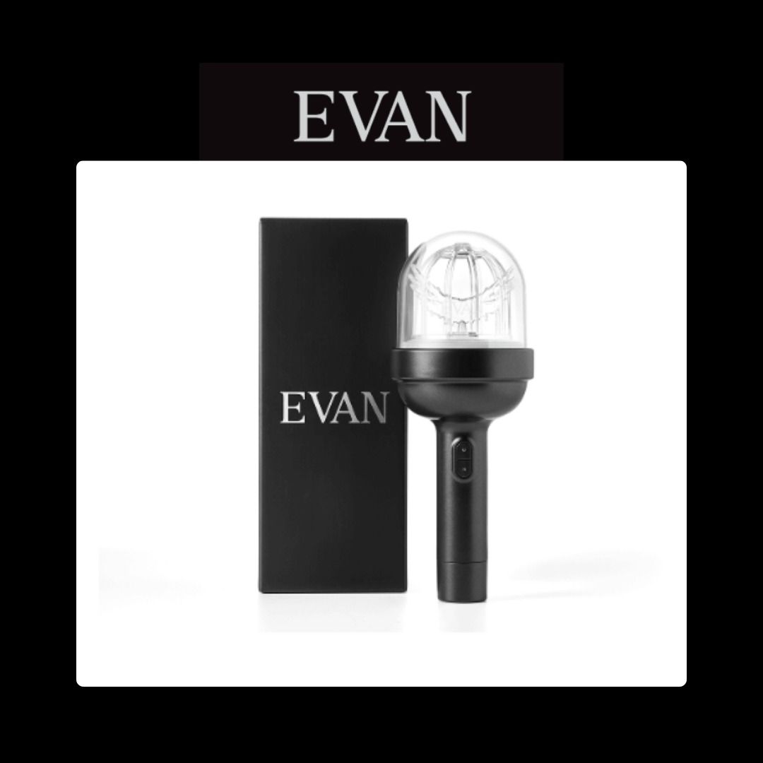 EVAN OFFICIAL LIGHT STICK | PRE-ORDER (Category: Lighting) located in Paranaque City. Submitted by joyfindsmnl (Listing ID 1458998243, Image 2). Description: EVAN OFFICIAL LIGHT STICK | PRE-ORDER 🛍️ Weverse/KR Supplier • PRICING & ETA Options: Option 1: Normal ETA ⏳ 4-6 weeks upon shipment to PH 🏷️ Weverse ₱3,050 🏷️ KR Supplier ₱rice TBA Option 2: Fast ETA option FETA Option 2-1: via Byahera ⏳ weekly flight schedule (pasabuy & pabitbit from KR