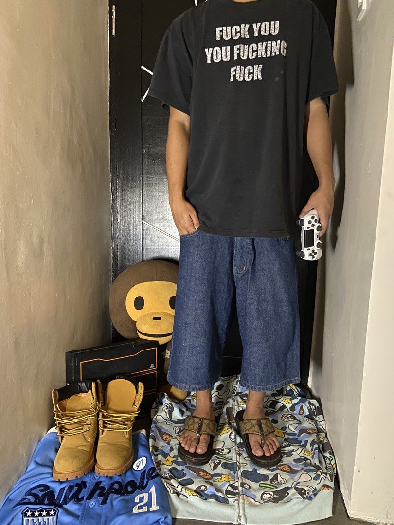 EVISU JORTS (Category: Shorts) located in Siniloan. Submitted by urflyestsource2k (Listing ID 1459007445, Image 2). Description: EVISU YELLOW DAICOCK JORTS waist 34-35 length 24 thighs 14 hem 12.5.
