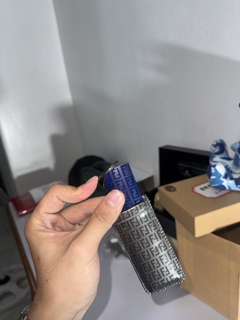 Fendi zucca lighter (Category: Luxury Accessories) located in Manila. Submitted by isseyboi (Listing ID 1459085498, Image 3). Description: Fendi lighter with case bnew refillable .