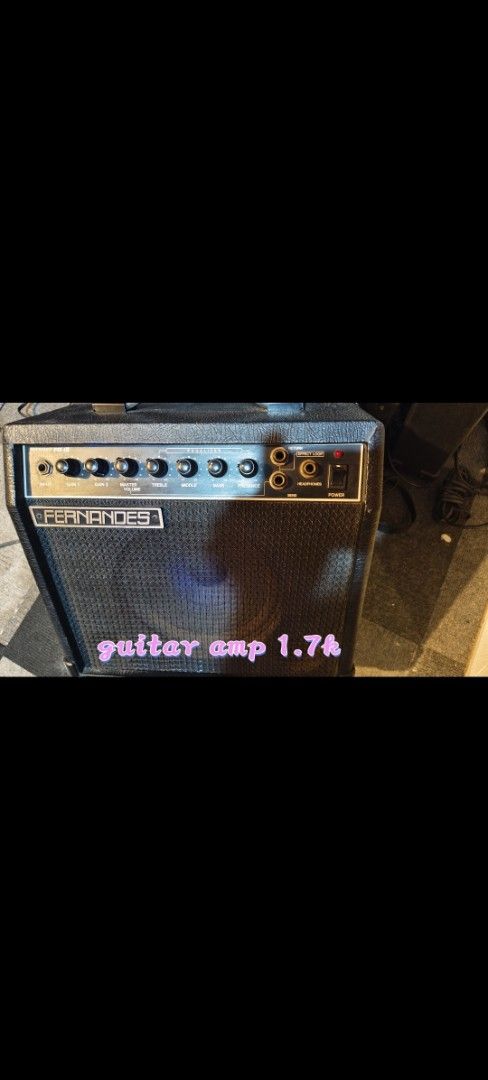 Fernandes PG-10 Guitar Bass Amplifier (Category: Musical Instruments) located in Pasig City. Submitted by tupriomichaeljohn (Listing ID 1458925186, Image 2). Description: Fernandes PG-10 guitar and bass amplifier. Has volume, gain, bass, middle, and treble controls. Also includes a headphone jack. Good for practice or small gigs. Tested and working. nsa pic prices pasig.