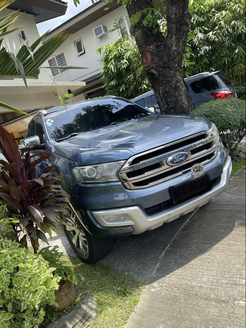 Ford Everest (Category: Used Cars) located in Muntinlupa City. Submitted by rphilipinez (Listing ID 1458834484, Image 2). Description: Ford Everest Titanium 2.2L 4x2 AT. Well-maintained and original owner driven. Very good condition. Serious buyers only please. Can sell as a package with an Isuzu MU-x 2017 LS-A 3.0 AT Limited Edition for PHP 1.3 M. Both vehicles in very good condition, purchased brand new and owner-driven only. The MU-x is here… 