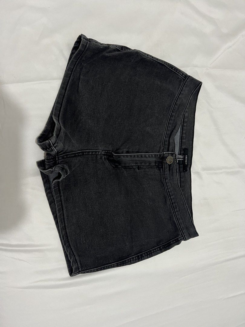 Forever 21 Black Denim Shorts - XL (Category: Shorts) located in Paranaque City. Submitted by closetcore (Listing ID 1459004001, Image 2). Description: Too big for me. .