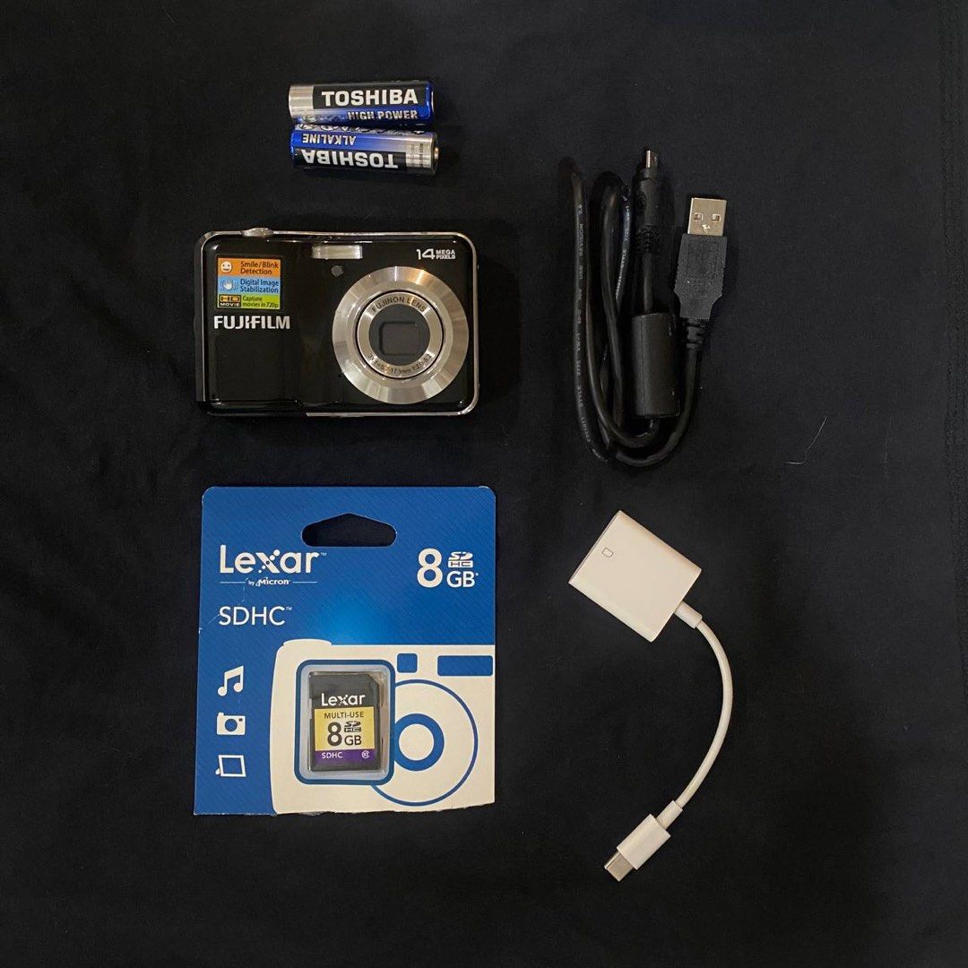 Fujifilm Finepix AV200 (Category: Cameras) located in Manila. Submitted by cool_alizakyra (Listing ID 1458944442, Image 2). Description: FOR SALE: Fujifilm Finepix AV200 Digicam Price: ₱5,000 (fixed price) Color: Black Specs: 14 Megapixels 3x Optical Zoom Inclusions: Unit Original box Macro USB cord 8GB Macro memory card 4 pcs AA Rechargeable Battery Battery Charger Type C Memory Card Reader ISSUE : Sometimes the display button doesn’t work. Perf