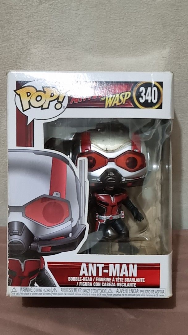 Funko Pop Marvel Ant-Man #340 (Category: Designer & Blind Box Toys) located in Las Pinas. Submitted by rancorcoleski (Listing ID 1459016283, Image 1). Description: Funko Pop! Figure #340: Ant-Man - Series: Marvel Ant-Man and The Wasp Collection - Never taken out of box - Some sides of the box is already faded - For offers, let's talk Terms & Conditions: No refunds, no returns. Make sure this item fits you/is compatible. Payment via BDO or GCASH o