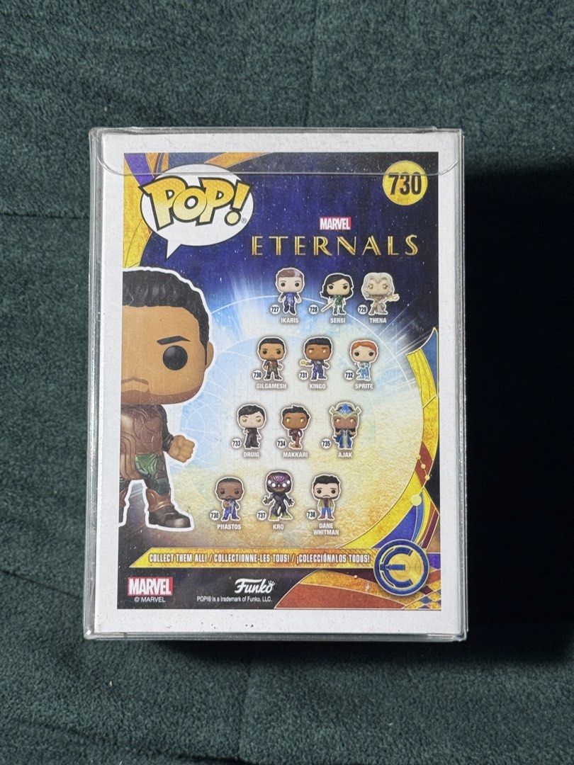 Gilgamesh Eternals - Marvel Funko Pop #730 (Category: Figurines & Statues) located in Manila. Submitted by goldieluvks (Listing ID 1459024848, Image 3). Description: ⬇️ PLEASE READ DESCRIPTION ⬇️ lfb wts Gilgamesh Eternals - Marvel Funko Pop #730 - authentic, licensed merch - pre-loved, mint condition - comes with its own boss protector PAYMENT METHOD 💵 - only accepting upfront payments through GCash or MariBank HOW TO RECEIVE? 🤔 - Meet up: Mal