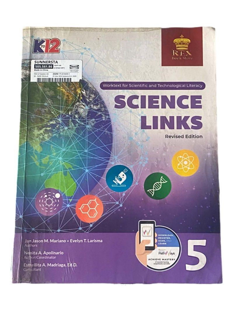 Grade 5 Textbooks ( 7pcs ) (Category: Textbooks) located in Taguig. Submitted by kocollectibles (Listing ID 1383552220, Image 2). Description: Grade 5 Books - Consists of : Yamang Filipino ( Filipino Language ) - Almost new My Math ( Math ) - Almost new Discover Math ( Math Textbook ) - Almost new Phillipines’ Pride ( Worktext in Social Studies ) - Almost new Science Links ( Worktext for Scientific and Technological Literacy ) - Used Voyages in E