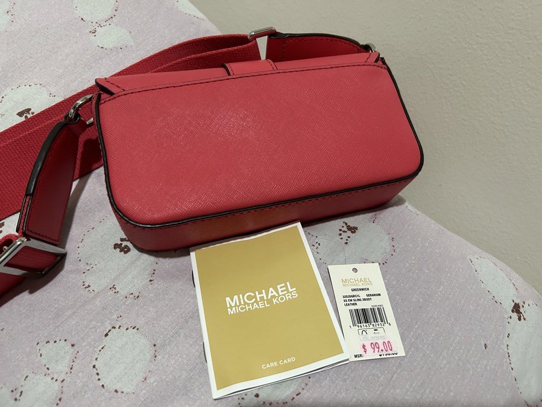 GREENWICH XS (Category: Luxury Bags & Wallets) located in Quezon City. Submitted by dropshopselections (Listing ID 1459008228, Image 2). Description: original new/unused xs crossbody in geranium with tag and ccard.