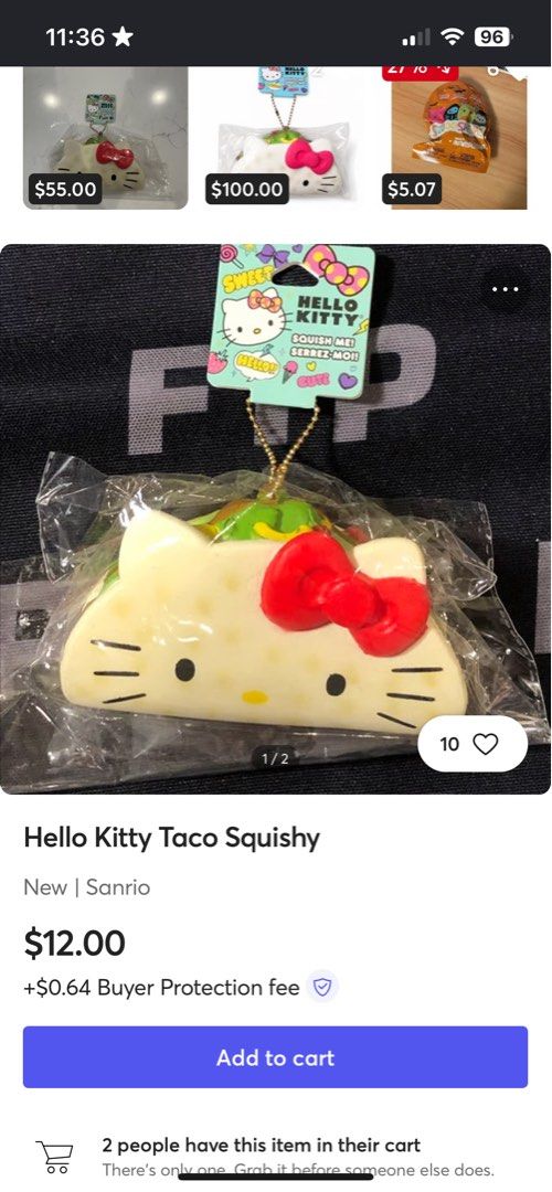 Hello Kitty Taco Squishy (Category: Character Goods) located in Paranaque City. Submitted by daftspect (Listing ID 1458916194, Image 3). Description: .