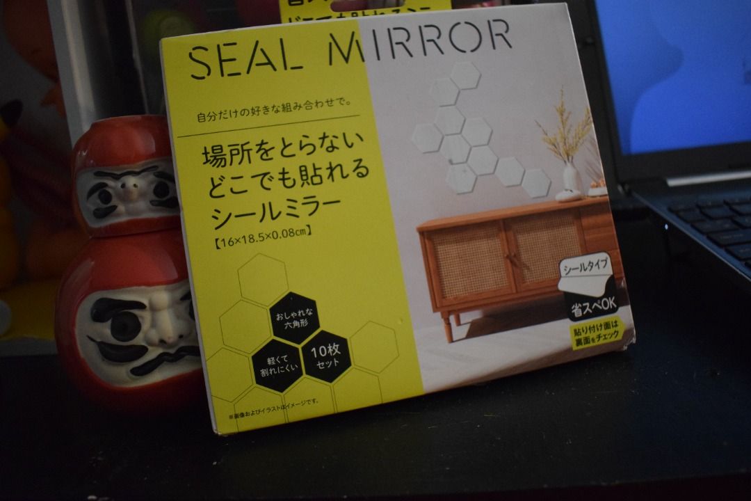 Hexagonal Acrylic Sticker Mirror Set (Category: Other Home Furniture) located in Caloocan City. Submitted by lunastreasure (Listing ID 1459074416, Image 1). Description: Dimensions: Each piece measures 16 cm × 18.5 cm with a thickness of 0.08 cm.Quantity: The package contains a set of 10 pieces.Material Features: Lightweight and shatter-resistant compared to traditional glass mirrors.Design: Hexagonal shape allowing you to create custom geometric