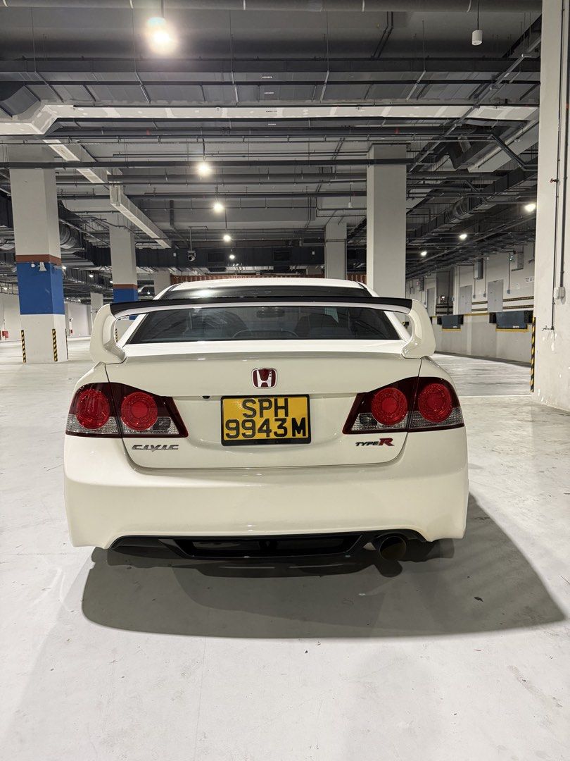 Honda Civic Type-R 2.0 (M) (Category: Used Cars) located in Singapore. Submitted by rollxx (Listing ID 1458975746, Image 3). Description: COE Till 11/27 Road tax till 01/27 TYPE R TAG number 07090 Low mileage engine and gearbox SPOON SPOON 456 & 5.3FD Toda catback w cert HONDATA Gruppe M intake INTRAX 1K2 Race AP Racing 9660 Nickel w ENDLESS MX72 NEW ADVAN RZ3 & RE71RS Cusco front and rear strut bar Cusco ARB Hard race camber arms Acuity shifter 
