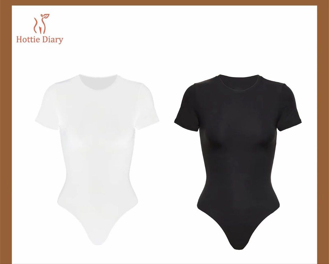 Hottie Diary Short Sleeve Bodysuit - Black & White (Category: Others Tops) located in Quezon City. Submitted by mqnochi (Listing ID 1458934437, Image 1). Description: - Set of 2 basic short-sleeve bodysuits - Colors: Black and White - Stretchy and comfortable material - Convenient snap closure at the bottom - Ideal for layering or wearing on its own - Versatile addition to any wardrobe - Great value when you buy both! - SIZE: XXS-XS.