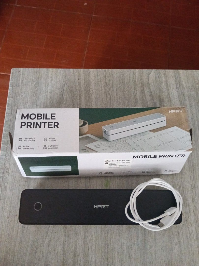 HPRT Mobile Printer (Inkless) (Category: Printers, Scanners & Copiers) located in Paranaque City. Submitted by zackenelixir23 (Listing ID 1458923903, Image 1). Description: HPRT Mobile Printer Laser Printer.
