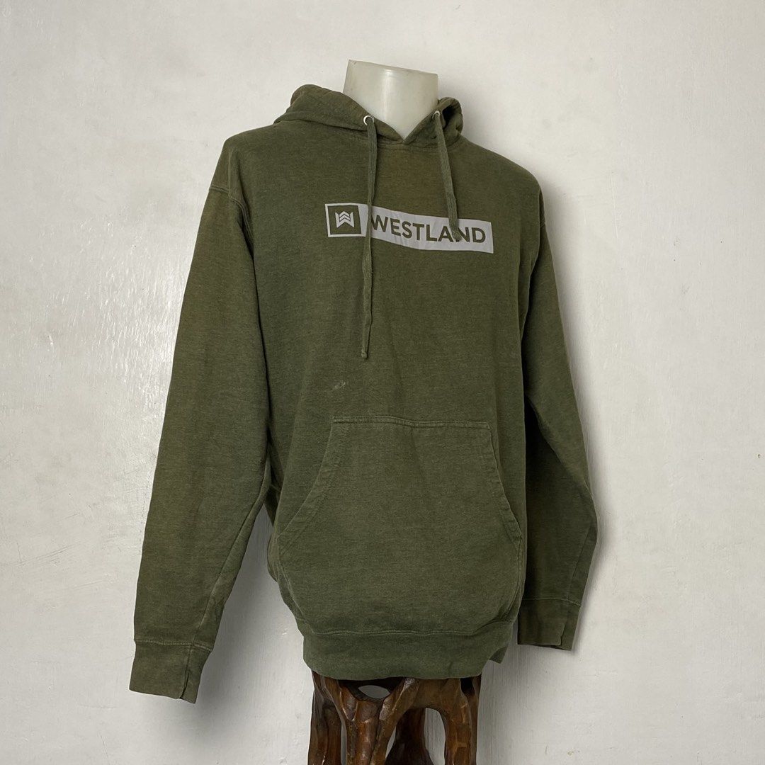 INDEPENDENT ✨| Green Long-Sleeve Pullover Hoodie (Category: Hoodies) located in Bulacan. Submitted by orc.ph (Listing ID 1458999401, Image 3). Description: INDEPENDENT ✨| Green Long-Sleeve Pullover Hoodie Material Used: 50% Polyester 50% Cotton • Green • Long Sleeve • Ribbed Round Neck * Ribbed Wrist Cuffs And Hem • Streetwear •Drop Shoulders . Graphic Rectangular "WASTELAND" Spellout Print Size: XL Width: 23 Length: 28 Used Condition. Minor Visi