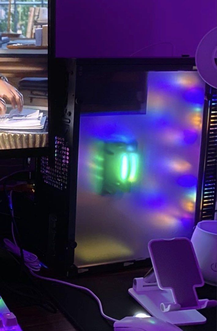 INPLAY CPU with RGB Lighting (Category: Desktops) located in Las Pinas. Submitted by calizoosh (Listing ID 1458929829, Image 3). Description: INPLAY PC CPU: Specs: AMD A12 8870e max turbo 4.2ghz Biostar a320mh 8gb ram ddr4 2666hmhz Radeon R7 Built-in Graphics 120GB SSD 700w Powersupply Transparent CASE 3*120MM Rgb Fan with remote and hub Ready to Use: Working! Windows 10 Pro 64bit Ms Office 2019 Google Chrome Zoom Adobe Photoshop Cs6 Negotiable! 