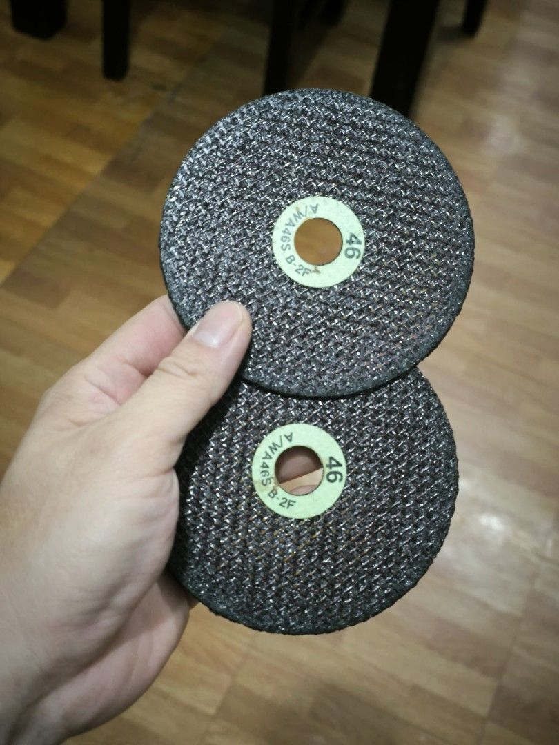 Japan surplus Abrasive Cutting Discs for Metal Grinder (Category: Home Improvement Tools & Accessories) located in Angeles City. Submitted by yellowbrickstore (Listing ID 1458961037, Image 1). Description: get both - High-quality abrasive cutting discs - 46 grit for efficient metal grinding - Standard size, compatible with most angle grinders - Ideal for various cutting tasks and DIY projects - Get yours now!.