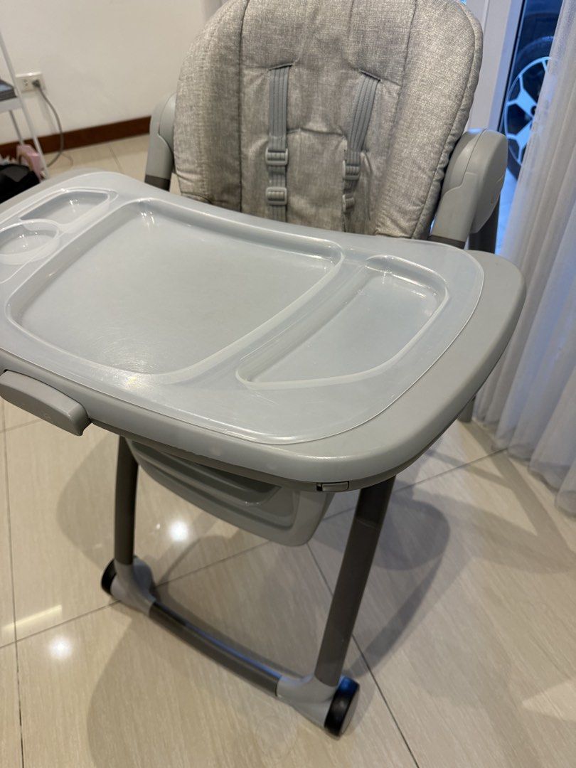 Joie Multiply 6-in-1 high chair (Category: Baby High Chairs) located in Rizal. Submitted by nicabolo (Listing ID 1459005334, Image 2). Description: Original price: ₱10,000+ Clean and well-maintained Sturdy and fully functional .
