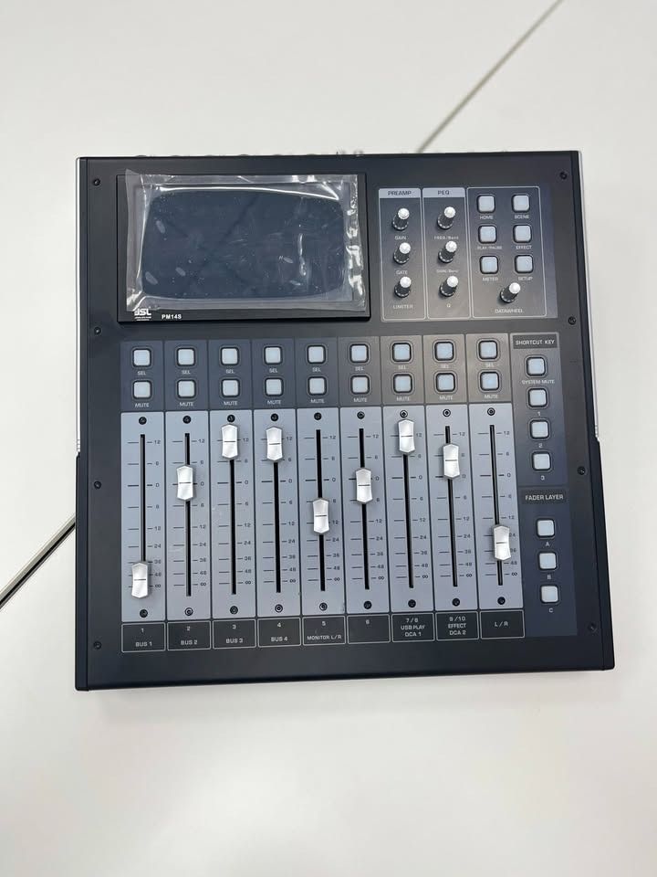 JSL PM14S Digital Mixer (Category: Soundbars, Speakers & Amplifiers) located in Caloocan City. Submitted by digitalconcept (Listing ID 1458960633, Image 1). Description: A powerful and compact mixing console engineered to deliver crystal-clear sound, advanced DSP processing, and intuitive operation for both live and installed audio systems. Whether you're managing sound for a church, conference room, school auditorium, studio, or live event, the 