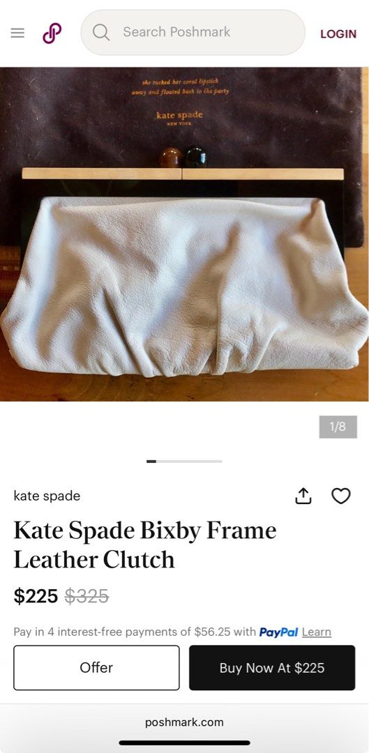 Kate Spade - Bixby Clutch (Category: Luxury Bags & Wallets) located in Cagayan de Oro. Submitted by vintagevvvictim (Listing ID 1459037849, Image 3). Description: missing one button on handle .