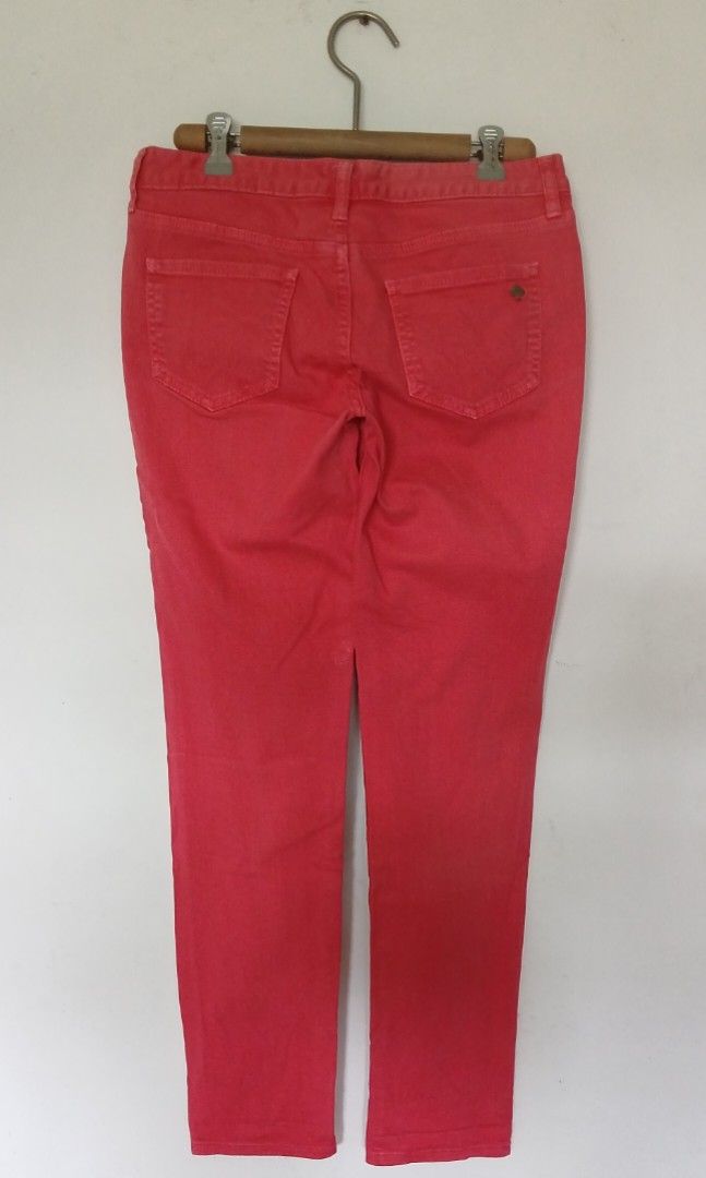 Kate Spade Rose red Pants (Category: Other Bottoms) located in Batangas. Submitted by thriftshop_izy15 (Listing ID 1458821436, Image 3). Description: PRODUCT DETAILS Brand: Kate Spade Size: 28 Waist size: 30" Rise: 9" Length: 37" Color: Rose red Fabric: Non stretch Condition: Used item but still in good condition. If you have any inquiries regarding item/s feel free to contact me in this #09776108045.