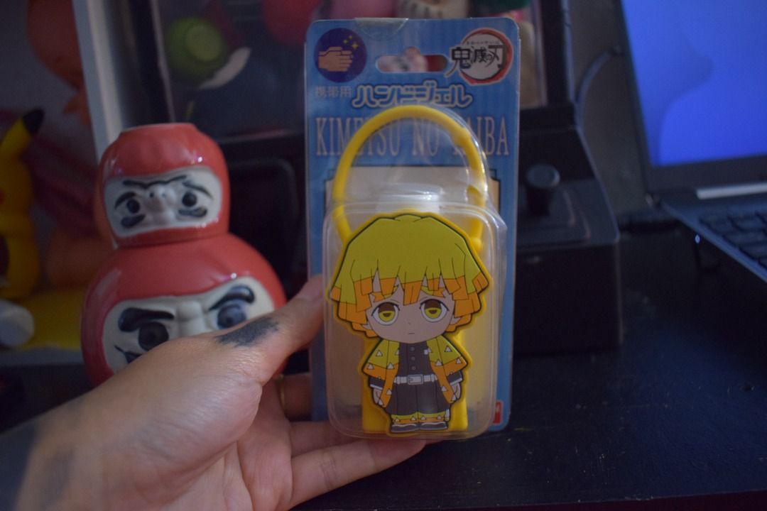 KNY Demon Slayer Sanitizer (Zenitsu) (Category: Medical Supplies & Tools) located in Caloocan City. Submitted by lunastreasure (Listing ID 1459074141, Image 1). Description: .