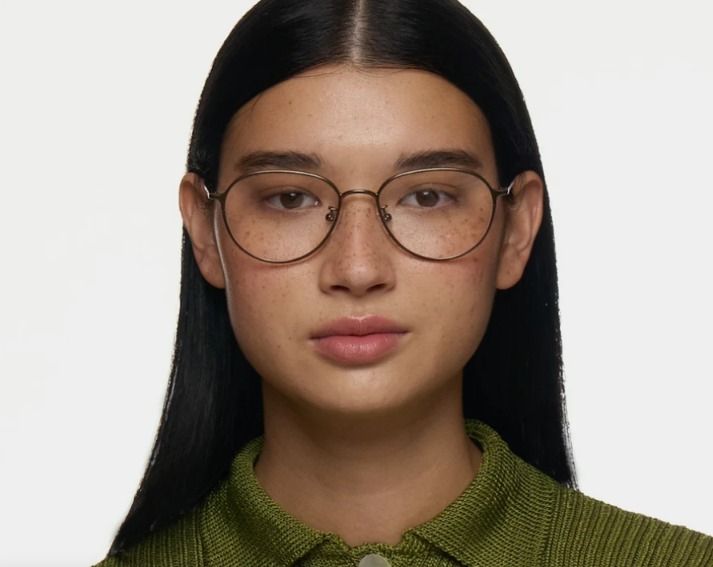 Koa Glasses - Sunnies Studios (Category: Sunglasses & Eyewear) located in Davao. Submitted by lili.enne (Listing ID 1458916935, Image 2). Description: - Color: Brass - Tapered round frame with a tubular metal structure. - Never used; In excellent/brand-new condition - Lens has not been replaced yet; I still have the voucher for a free eye check-up. - Selling because the frame doesn’t suit my face shape. - Bought online for ₱1,300 (sunnies officia