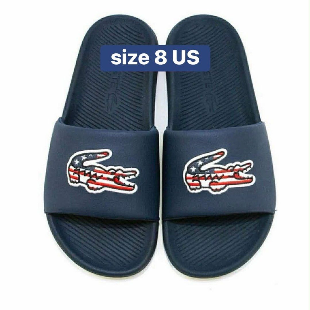 Lacoste slides (Category: Slippers & Slides) located in Quezon City. Submitted by ohitsnhalen (Listing ID 1458947955, Image 2). Description: 2500-3000 php With size per pic Fixed No cod Cavite.