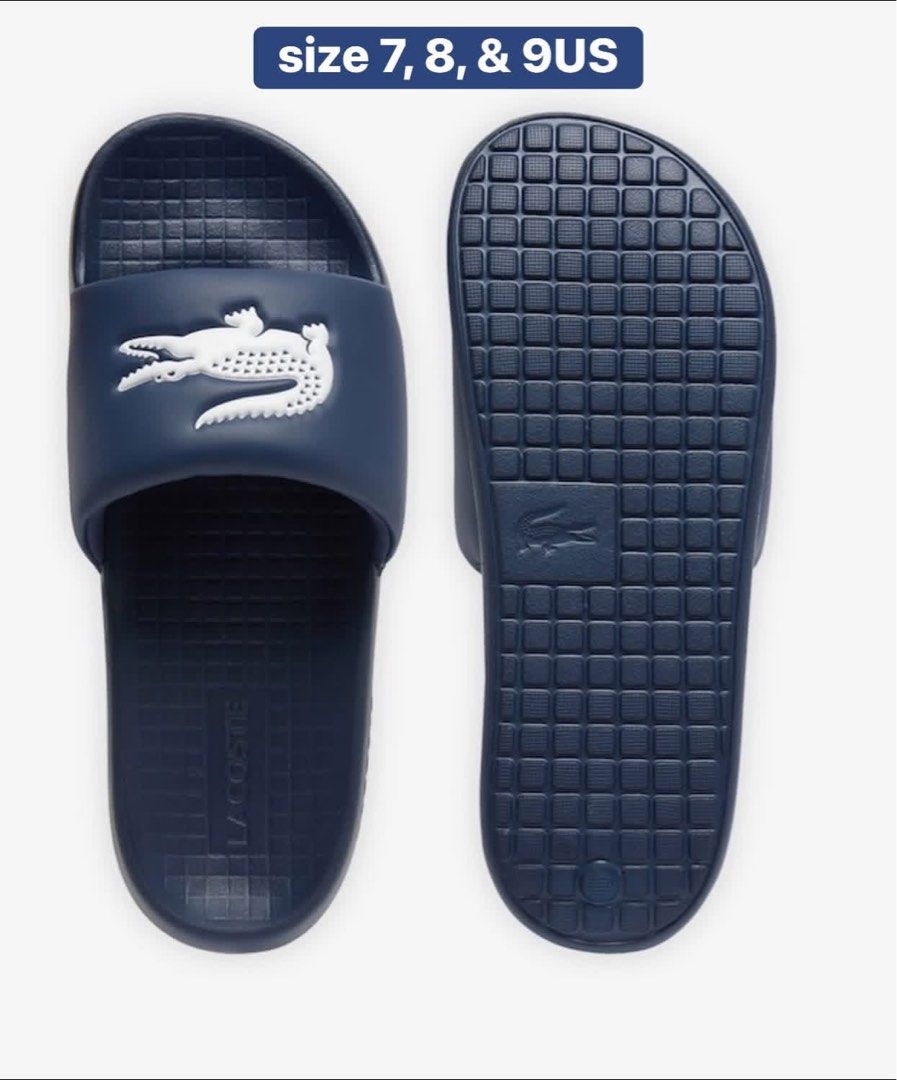 Lacoste slides (Category: Slippers & Slides) located in Quezon City. Submitted by ohitsnhalen (Listing ID 1458947955, Image 1). Description: 2500-3000 php With size per pic Fixed No cod Cavite.