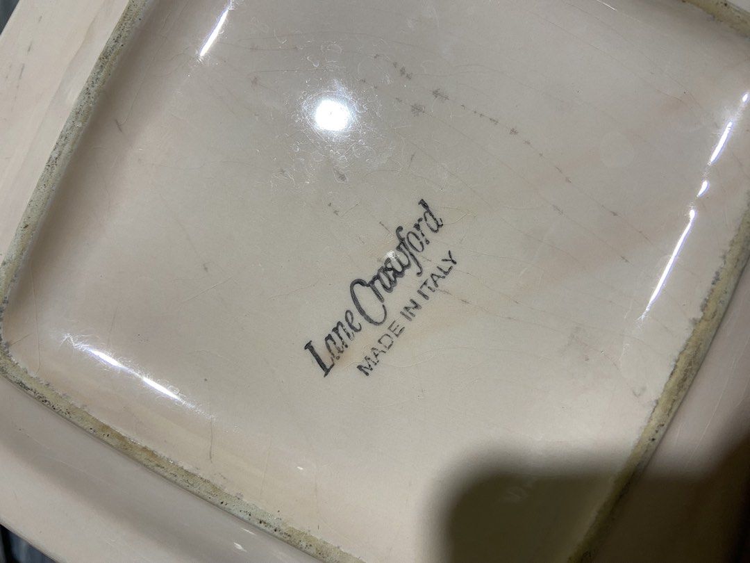 Lane Crawford Made in Italy Ceramic Dinnerware Set (Category: Dinnerware & Cutlery) located in Tarlac. Submitted by pangz0918 (Listing ID 1458906844, Image 2). Description: - Authentic Lane Crawford ceramic dinnerware set - Proudly Made in Italy - Exquisite hand-painted floral and fruit design - Set includes: 2 Mugs, 2 Bowls, 2 Square Plates - Ideal for both everyday dining and special occasions - Adds a vibrant and cheerful touch to your table.