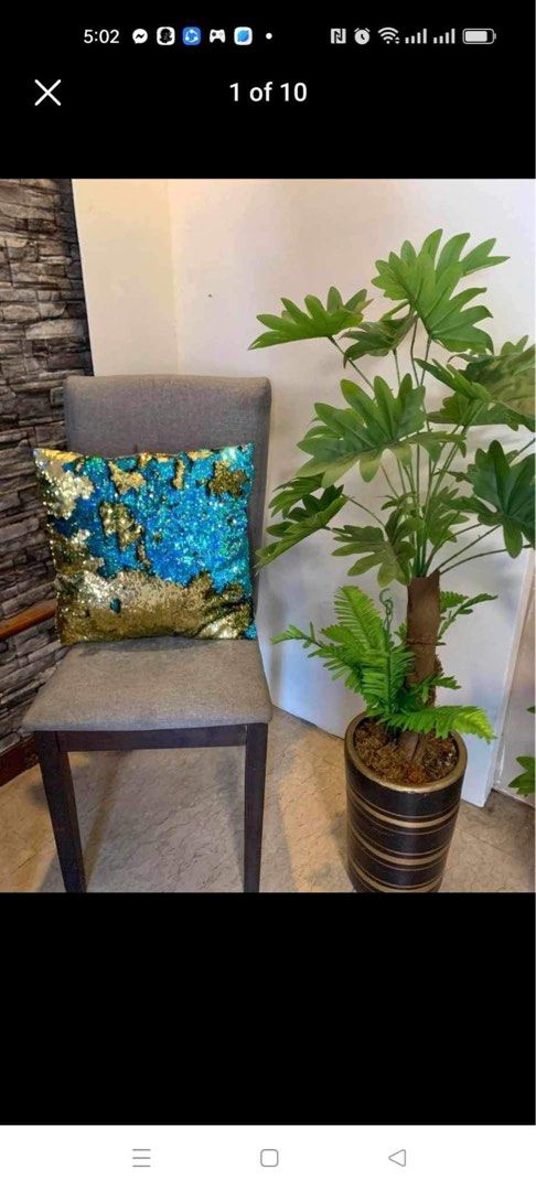 Large Artificial Potted Plants for Home Decor (Category: Artificial Plants & Flowers) located in Manila. Submitted by shemineforever (Listing ID 1459011241, Image 2). Description: - Large artificial plant - Lush green leaves and realistic trunk - Comes in a stylish pot - Adds greenery to any room without the hassle of real plants - Easy to maintain - Looks good anywhere - Perfect for living rooms, offices, or balconies - Adds a natural feel to yo
