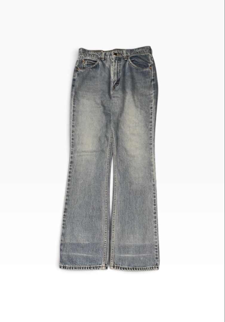 Levi's 501 Jeans - Light Wash Flare (Category: Jeans) located in Angeles City. Submitted by kielsthrift (Listing ID 1459088198, Image 1). Description: This is a Size 30 with a Length 42.5 and 8.5 leg opening. View the closer picture for the actual jeans color. - Classic Levi's 501 jeans - Light wash denim - Flare leg opening - Button fly closure - Two back pockets with signature stitching - Blank leather patch on back - Essential wardrobe staple.
