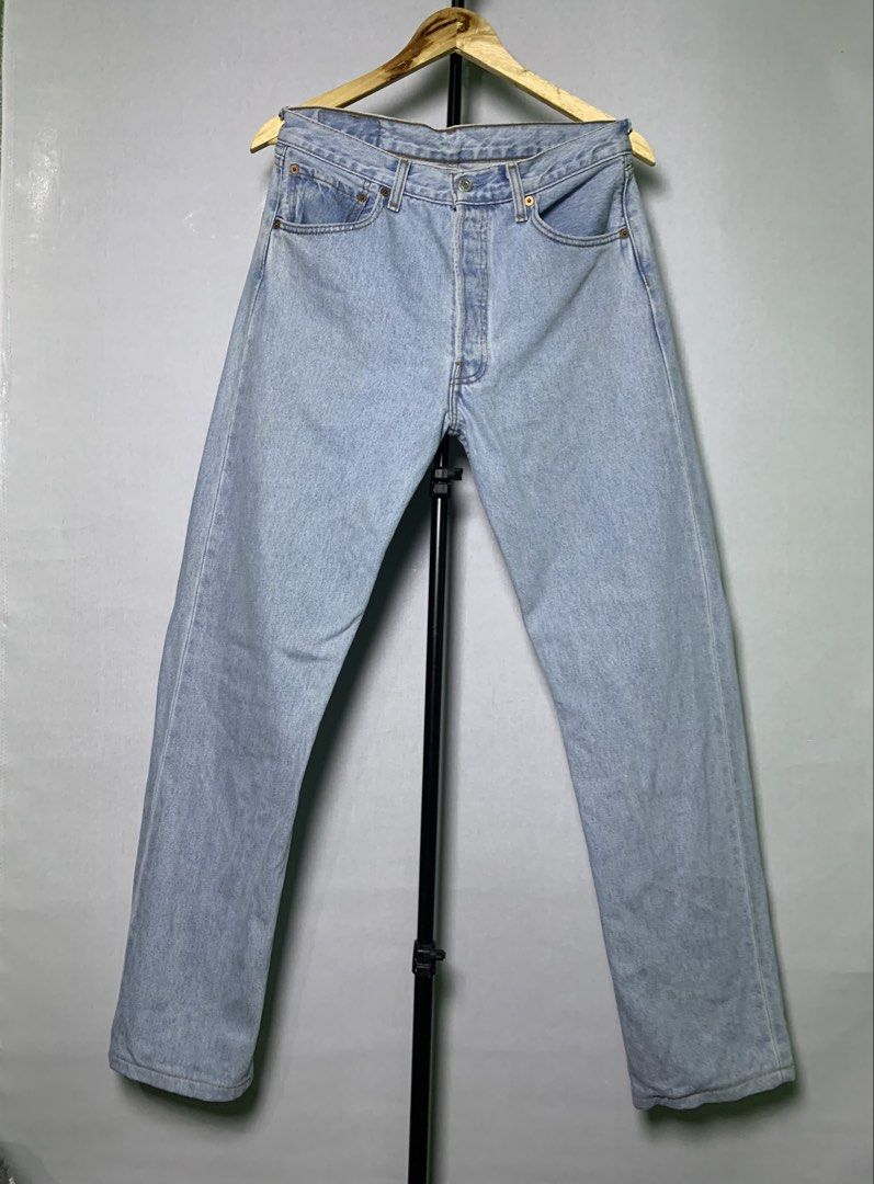 Levi’s 501 Straight Cut (Category: Luxury Apparel) located in Manila. Submitted by macadr1p (Listing ID 1459035708, Image 3). Description: LEVIS 5O1 waist 32 length 42 thigh 12.5 hem 8 - Super fav - hard denim - heavy denim - high quality fabrics - ready to wear - excellent condition - color rate 10/10 - no issues - OVERALL 💯 ✔ Premium fabric for all-day comfort ✔ Clean and versatile style ✔ Classic and modern color options ✔ Suitable for office