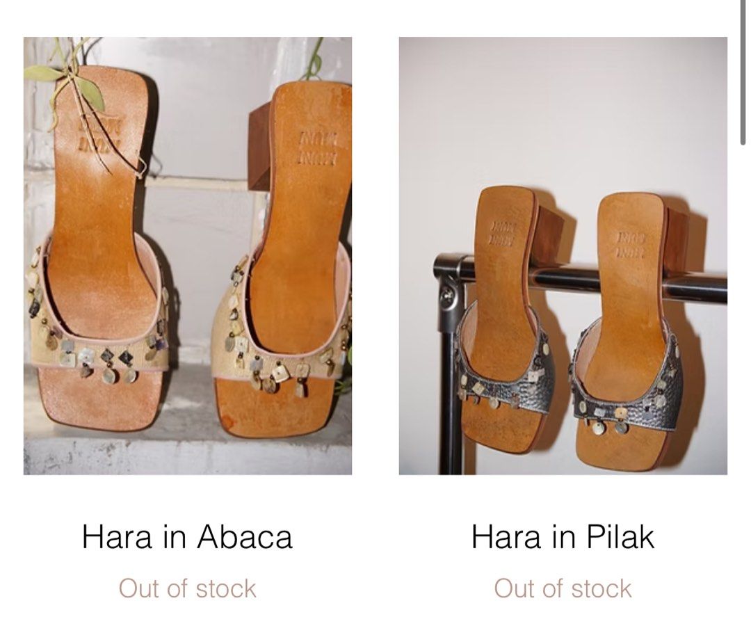 LF ISO muni muni hara heels (abaca or pilak) (Category: Heels) located in Makati City. Submitted by sophsscloset (Listing ID 1459058399, Image 1). Description: SIZE 6 PLS Basta decent condition, name ur price :)).