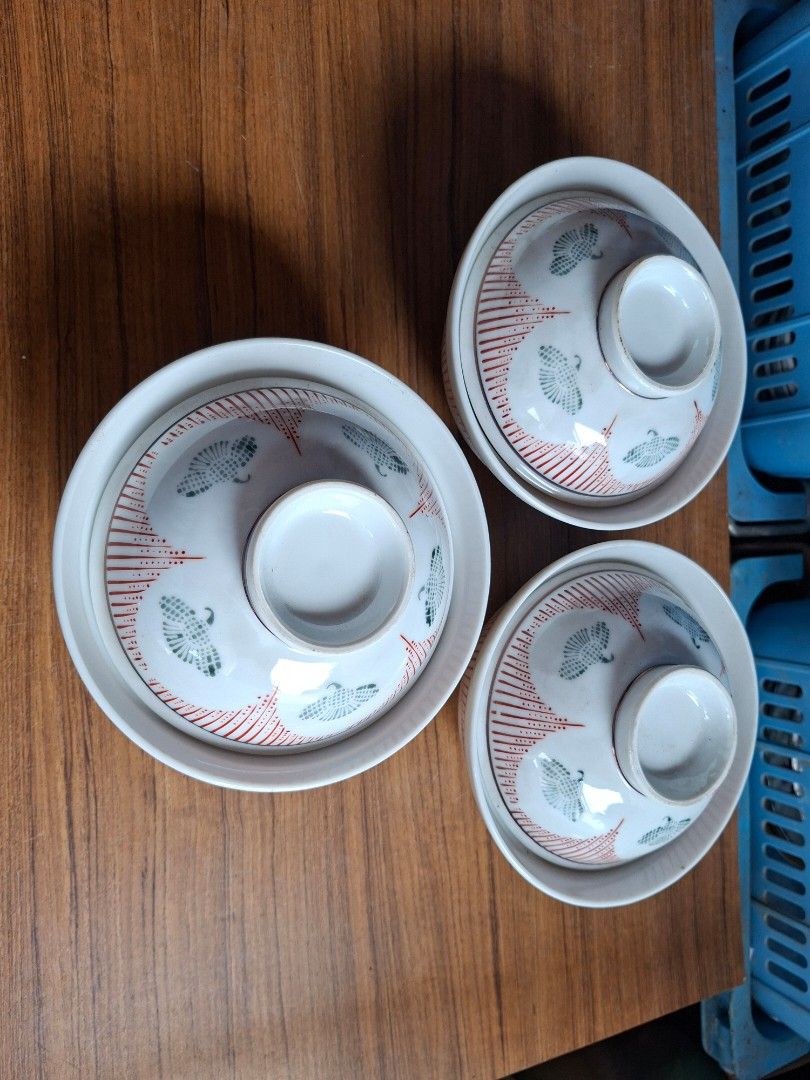 Lidded Rice/Soup Bowls (Category: Other Kitchenware & Tableware) located in Consolacion. Submitted by luxekerei (Listing ID 1458987637, Image 1). Description: .