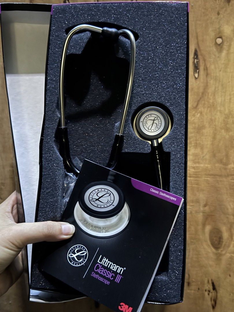Littmann Classic III Stethoscope (Category: Medical Supplies & Tools) located in Manila. Submitted by snowjemfri62047 (Listing ID 1459034173, Image 2). Description: - Littmann Classic III Stethoscope - Black Tubing - Original Packaging Included - Ideal for Medical Professionals and Students - High-Quality Acoustics - Made in the USA.