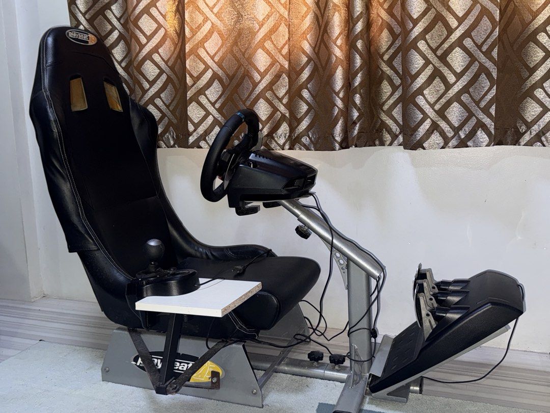 Logitech G29 + shifter + playseat (Category: Controllers) located in Taguig. Submitted by vanparcasio (Listing ID 1458989619, Image 2). Description: Sim racing set! Logitech G29 + logitech shifter + playseat! Rfs: hindii na masyado nagagamit and wala na space. .