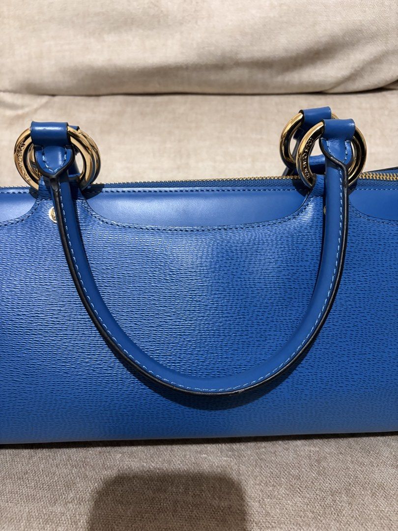Louis Quatorze Blue Structured Handbag (Category: Luxury Bags & Wallets) located in San Pablo. Submitted by lainejjjj (Listing ID 1459008807, Image 3). Description: ✨Excellent condition with minimal signs of use, almost new, clean interior 📏 12.25 x 6.75 x 4.5 inches Feel free to inquire ☺️ RFS: decluttering.