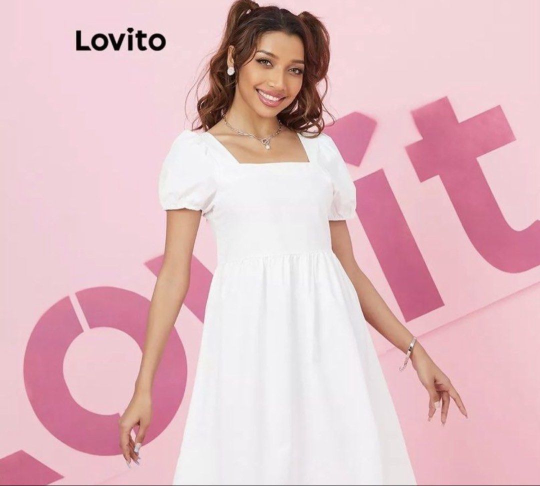 Lovito Plain White Puff Sleeve Dress (Category: Dresses) located in Lipa City. Submitted by izziabanana (Listing ID 1458917565, Image 3). Description: 📌 Original Price: ₱593 (Official Lovito Store) 📌 Wore Once 📌 RFS: Decluttering 📌 MOP: Gcash/BPI 📌 Location: Lipa, Batangas 📌 PM for more details .